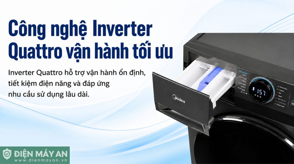 Máy giặt Midea Inverter 10.5kg MF200W105